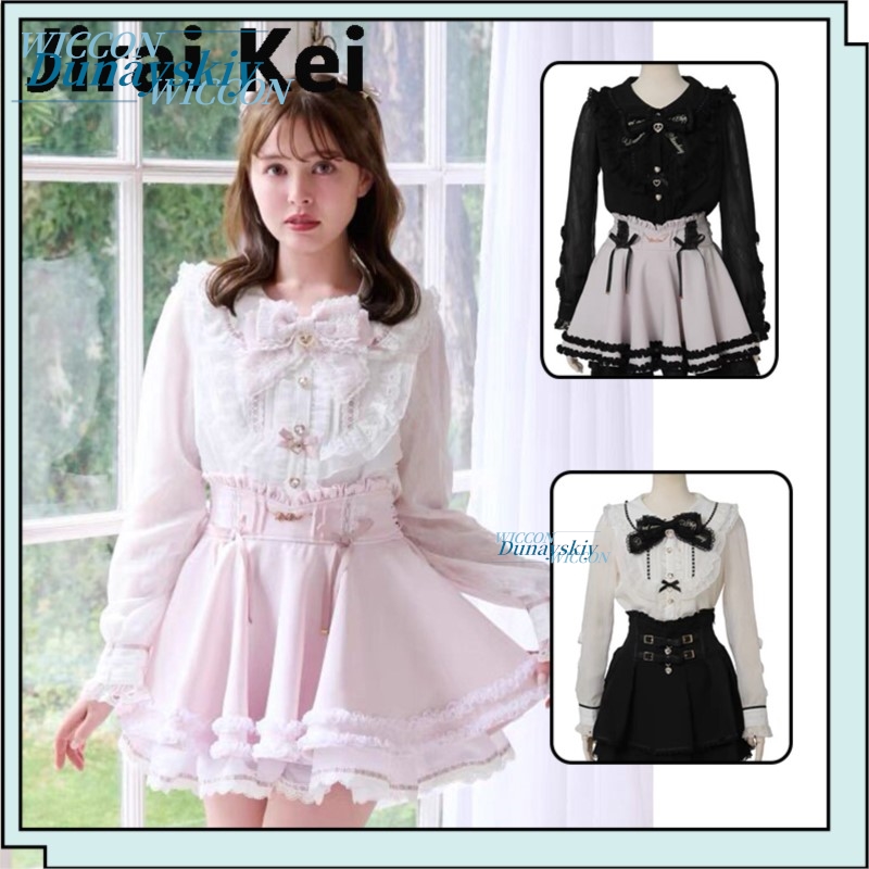 Japanese Lifestyle - Chemises japonaises Jirai Kei pour femmes,