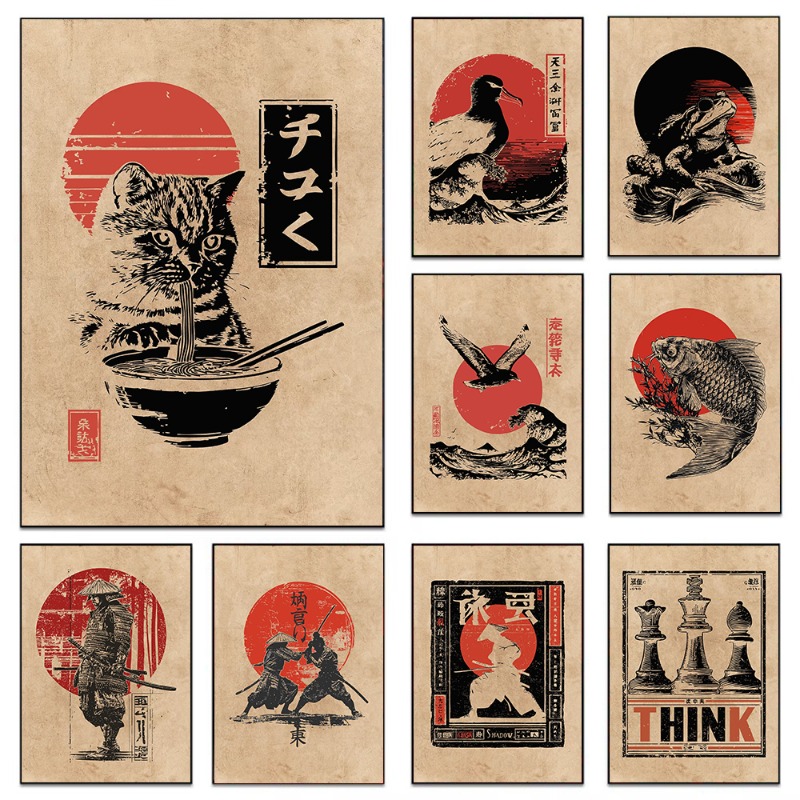 Affiche sur toile vintage japo - Japanese Lifestyle Home avis et prix