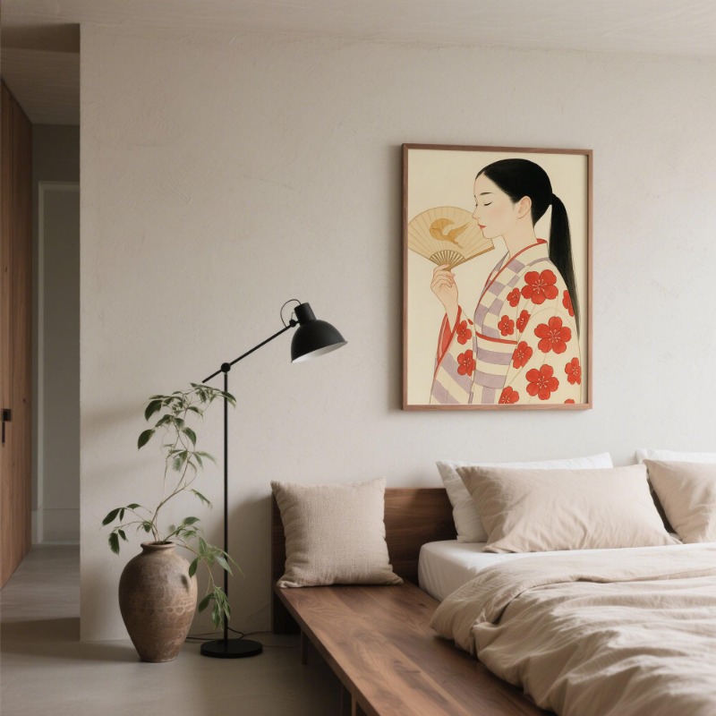 Monte Fuji & Crane japonais im - Japanese Minimalist Lifestyle avis et prix